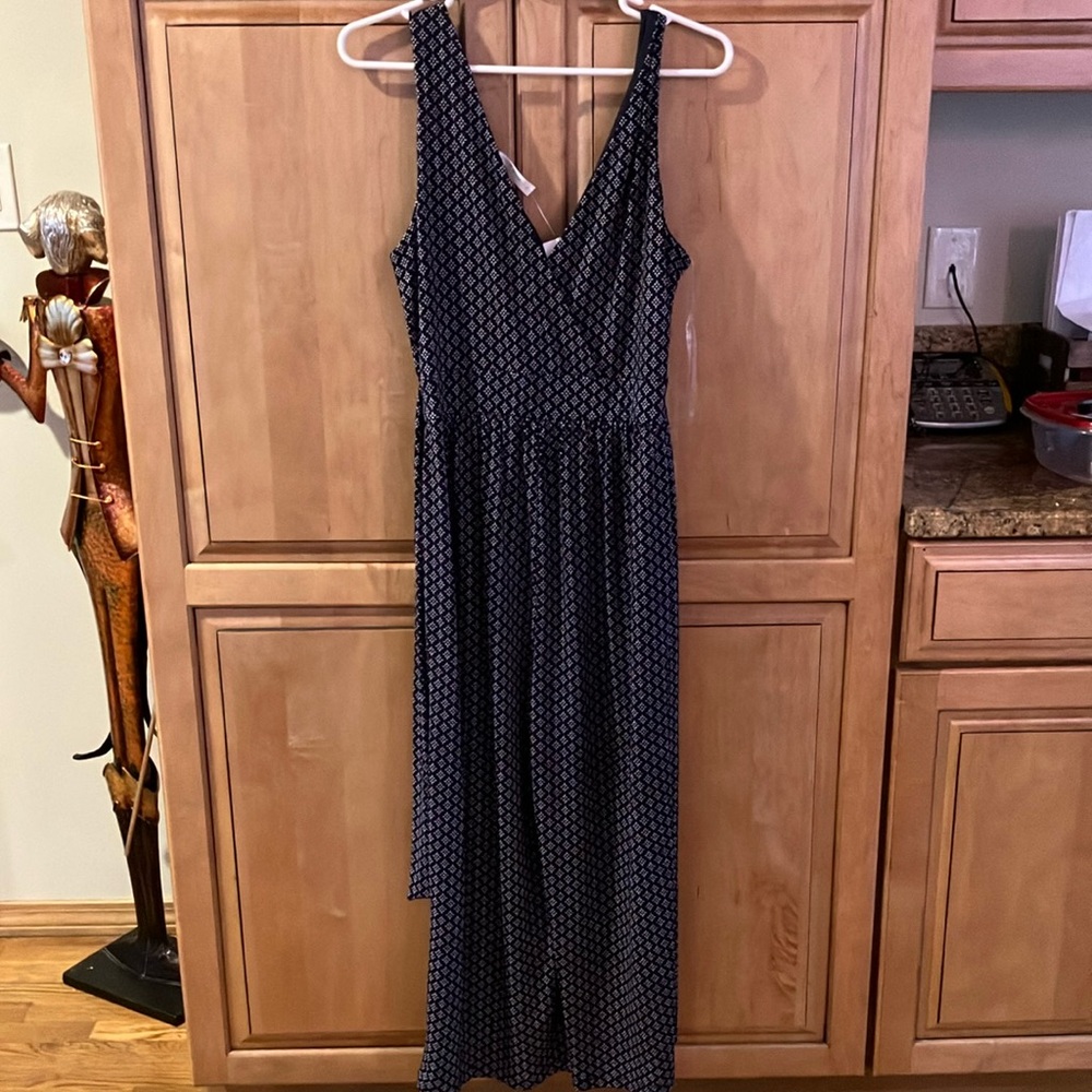 Chic Navy and White jumpsuit
